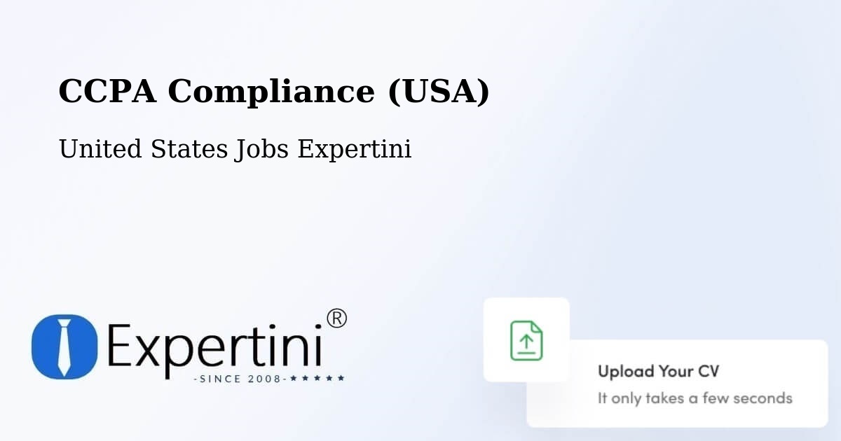CCPA Privacy Rights & Compliance Notice – Elroy - United States Jobs Expertini